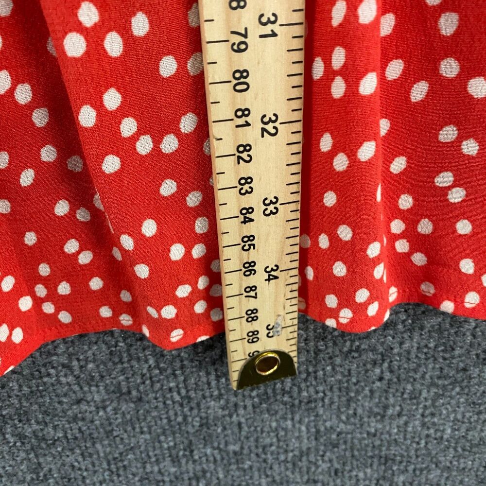 Joules Dress Womens 6 Red Polka Dots Tiered Boho Cottagecore Peasant‎ Western - Picture 10 of 10